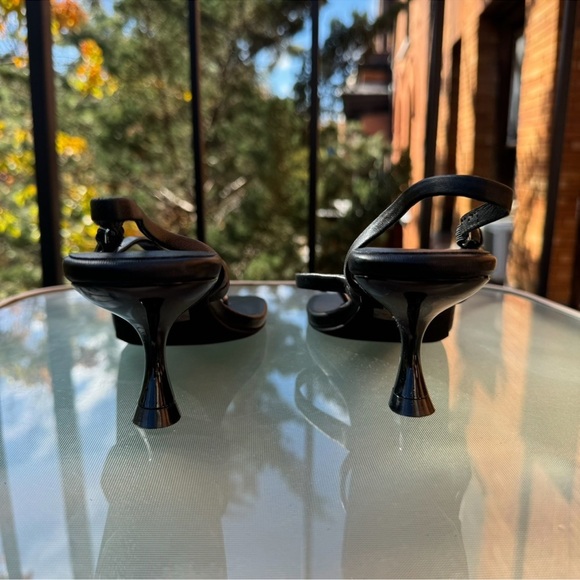 New Jeffrey Campbell Fused Sandal Kitten Heel Shoes Open Toe in Black 9.5 - Picture 9 of 12